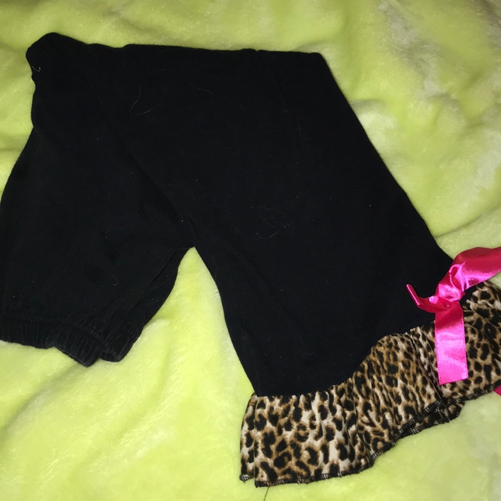 Flared out stretchy pants